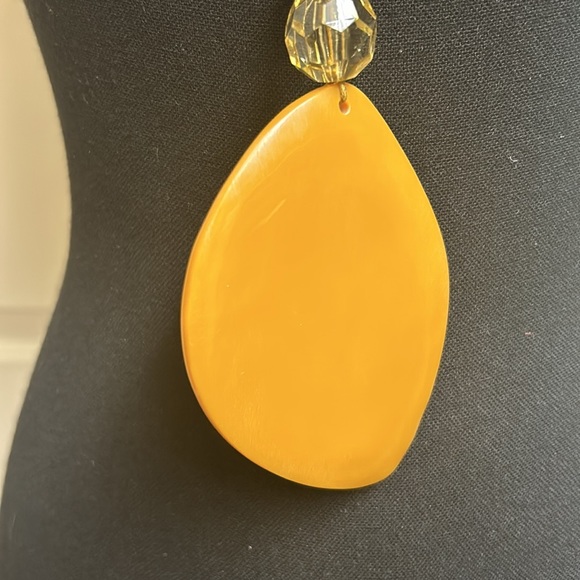 Necklace, Handmade Glaze Accents piece with adjustable strap, Black, Whi… - Picture 5 of 7